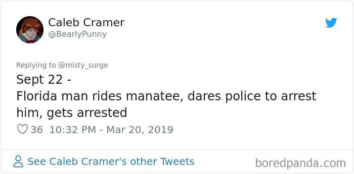 Someone Challenges People To Google 'Florida Man' Plus Their Birthday, Here Are 30 Hilarious Responses