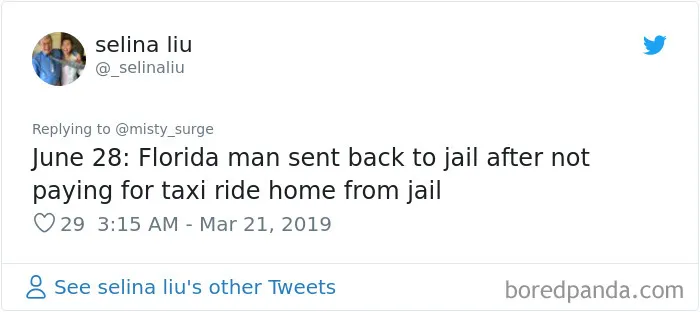 Someone Challenges People To Google 'Florida Man' Plus Their Birthday, Here Are 30 Hilarious Responses