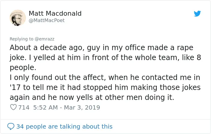 Men Share 30 Times They Stopped Sexist Behavior