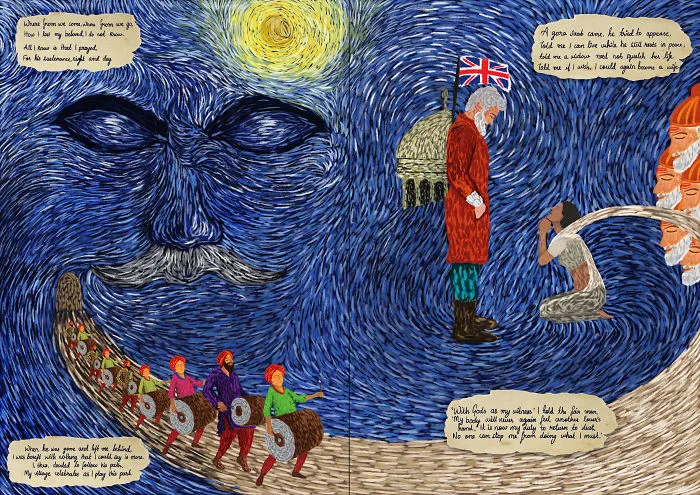 Sati - Van Gogh Style