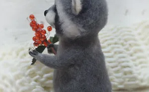 Raccoon Felting Енот Из Шерсти Валяние