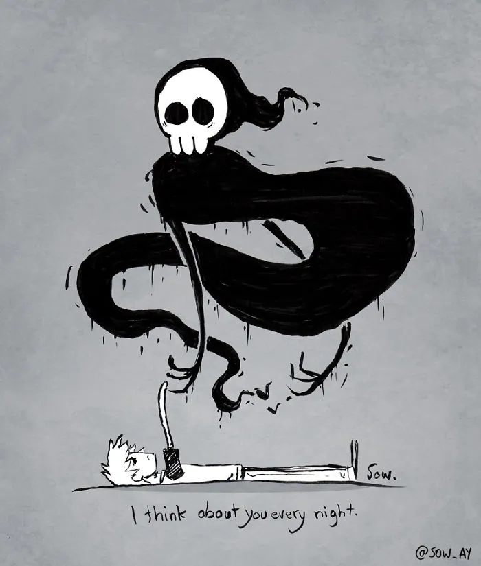 I Illustrate My Darkest Thoughts To Help People Understand What It's Like To Suffer From Mental Illness (40 Pics)