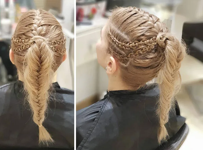 Braided Viking Inspired Hairstyle
