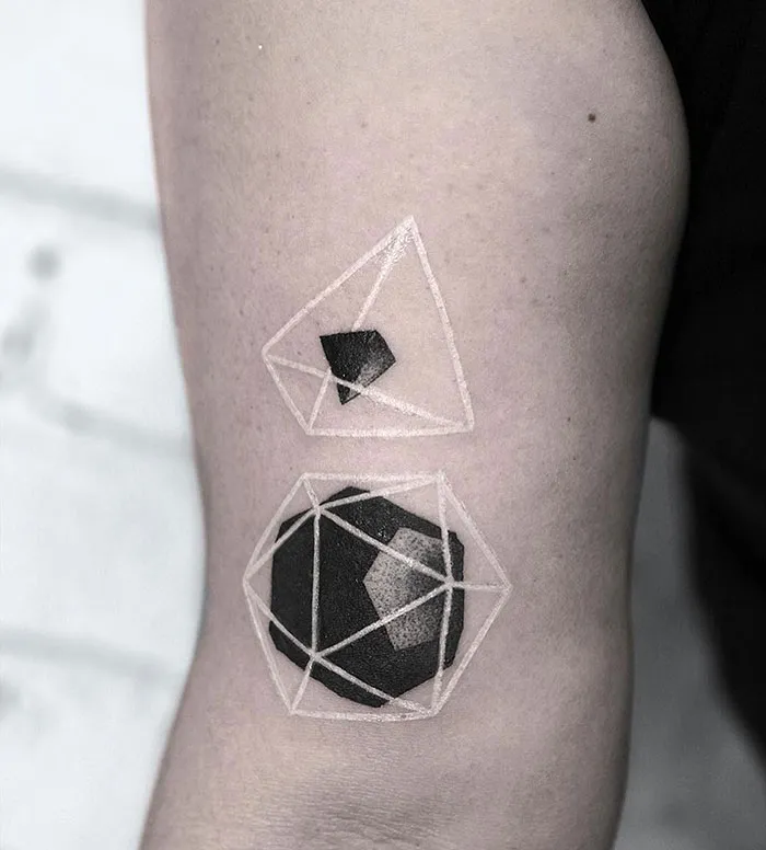 30 White Tattoo Designs That Look Like Magic Runes