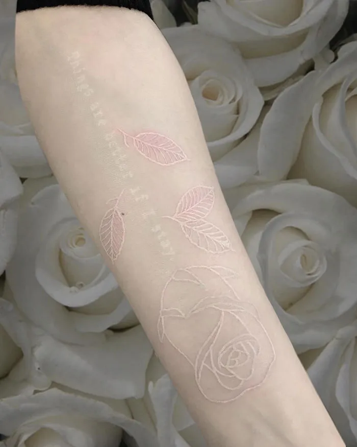 30 White Tattoo Designs That Look Like Magic Runes