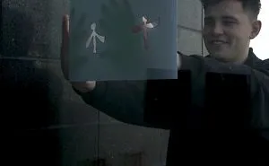 We Created A Breath-Taking Animation By Getting People To Blow Condensation On Windows In Which The Fames Of The Image Could Happen.  250 Frames And 50 People This Is What We Got.