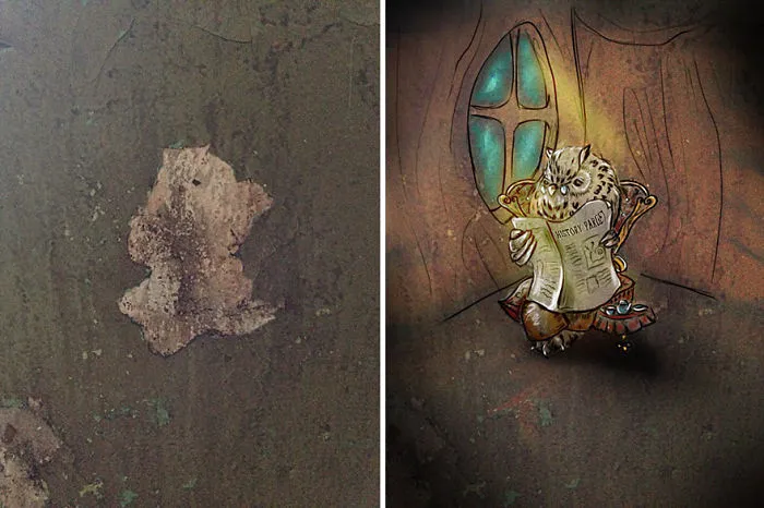 Artist Paints Creatures She Sees Around Her Due To Pareidolia (34 Pics)