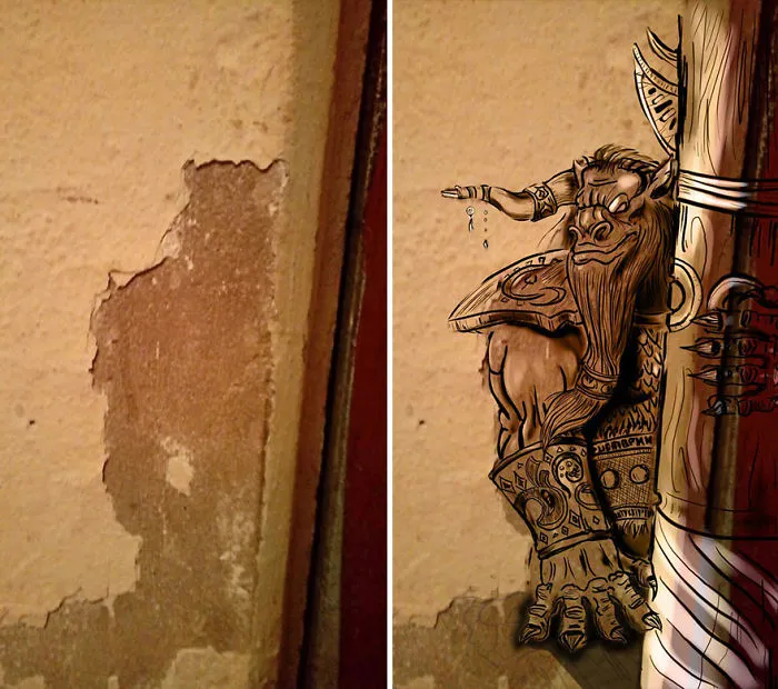 Artist Paints Creatures She Sees Around Her Due To Pareidolia (34 Pics)