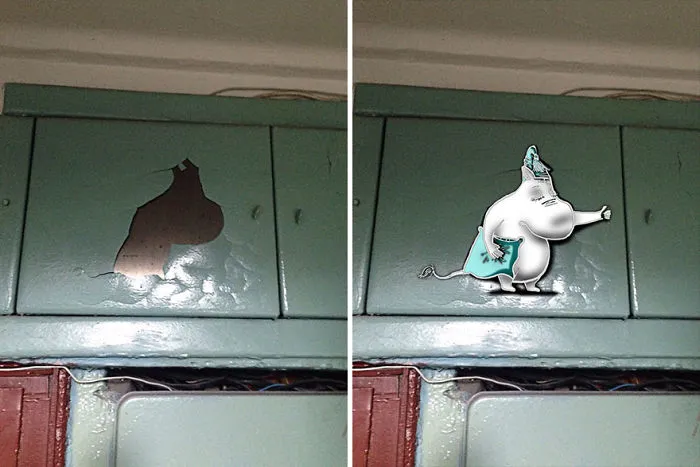 Artist Paints Creatures She Sees Around Her Due To Pareidolia (34 Pics)