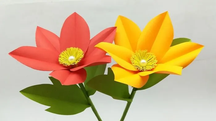 Wonderful Paper Flower Easy Making Instruction