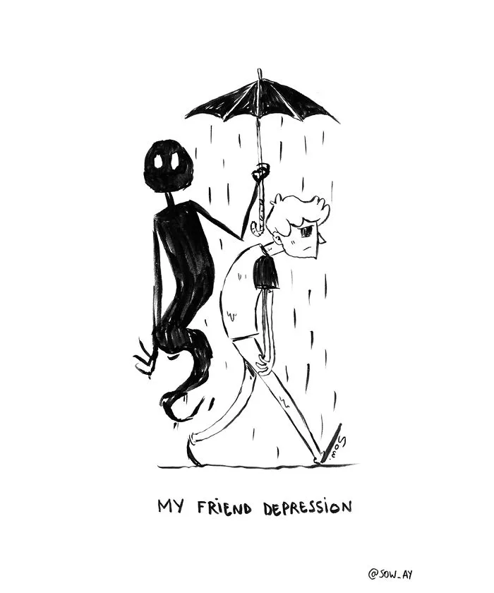 I Illustrate My Darkest Thoughts To Help People Understand What It's Like To Suffer From Mental Illness (40 Pics)