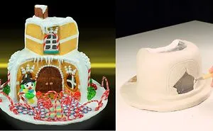 I Upcycled A Worn Plastic Bowl Into Polymer Clay Sweet Candy House