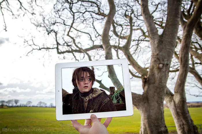 Arya At The Dark Hedges In Northern Ireland