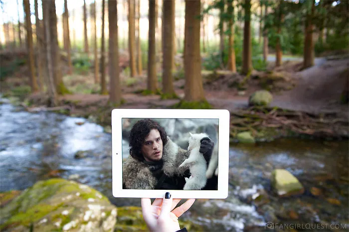 The Starks And The Direwolf Pups In Tollymore Forest Park, Northern Ireland
