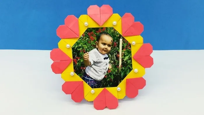 Beautiful Paper Photo Frame Easy Making Instruction