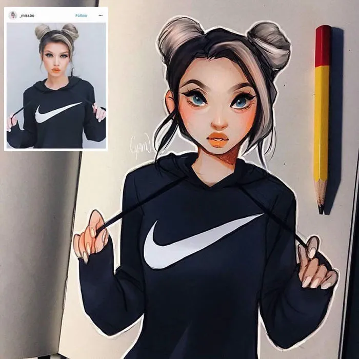 This Dutch Artist Turns Herself And Other People Into Adorable Cartoon Illustrations (30 Pics)
