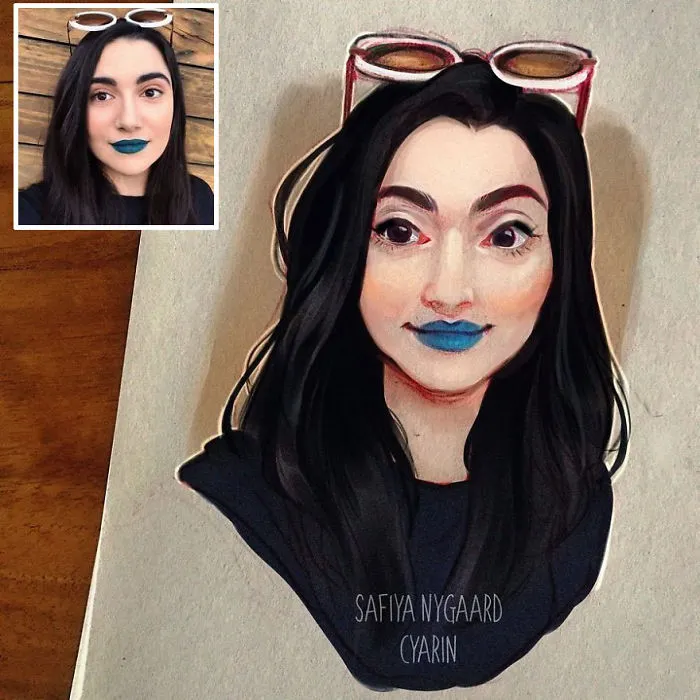 This Dutch Artist Turns Herself And Other People Into Adorable Cartoon Illustrations (30 Pics)