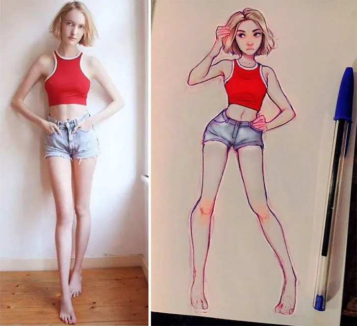 This Dutch Artist Turns Herself And Other People Into Adorable Cartoon Illustrations (30 Pics)
