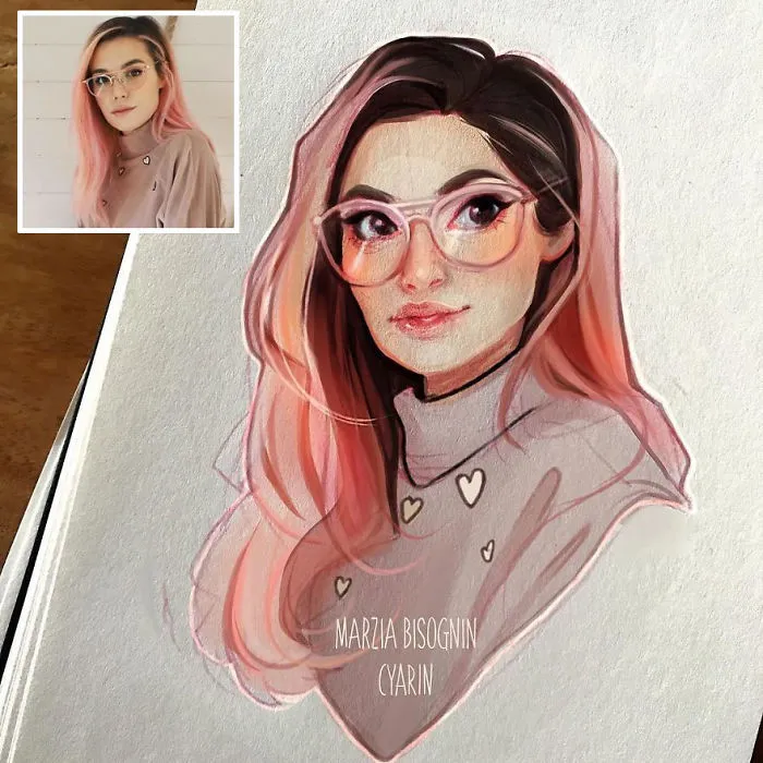 This Dutch Artist Turns Herself And Other People Into Adorable Cartoon Illustrations (30 Pics)