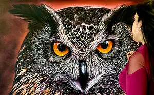 An Incredible Hand Painted Owl!