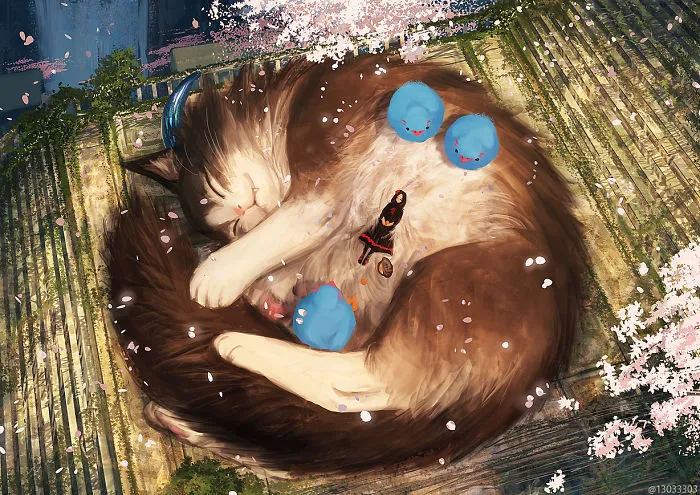 Japanese Illustrator Imagines A World Where Humans Live Among Giant Animals (30 Pics)
