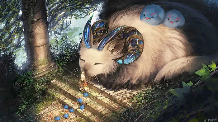 Japanese Illustrator Imagines A World Where Humans Live Among Giant Animals (30 Pics)