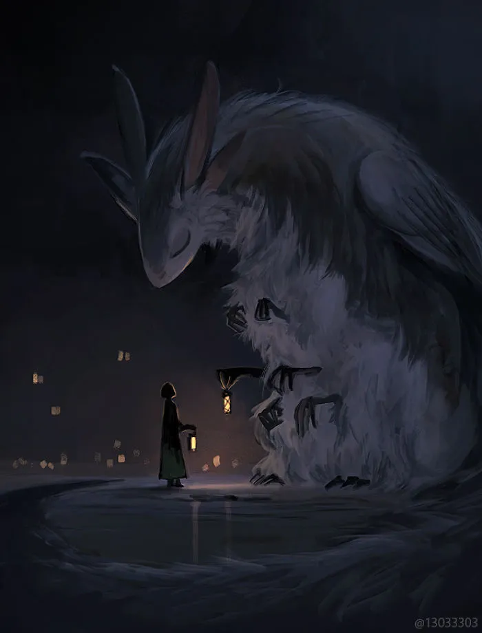 Japanese Illustrator Imagines A World Where Humans Live Among Giant Animals (30 Pics)