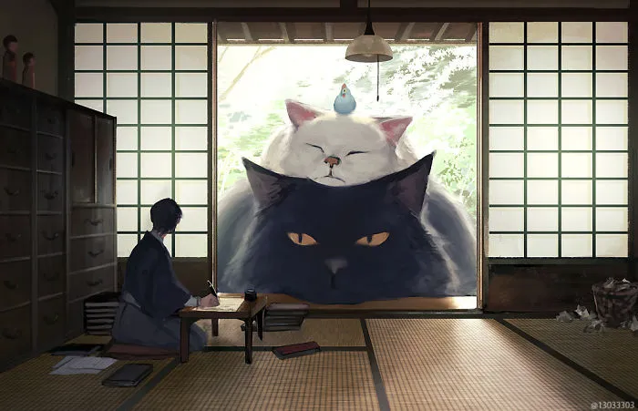 This Japanese Illustrator Gives Life To Giant Animals