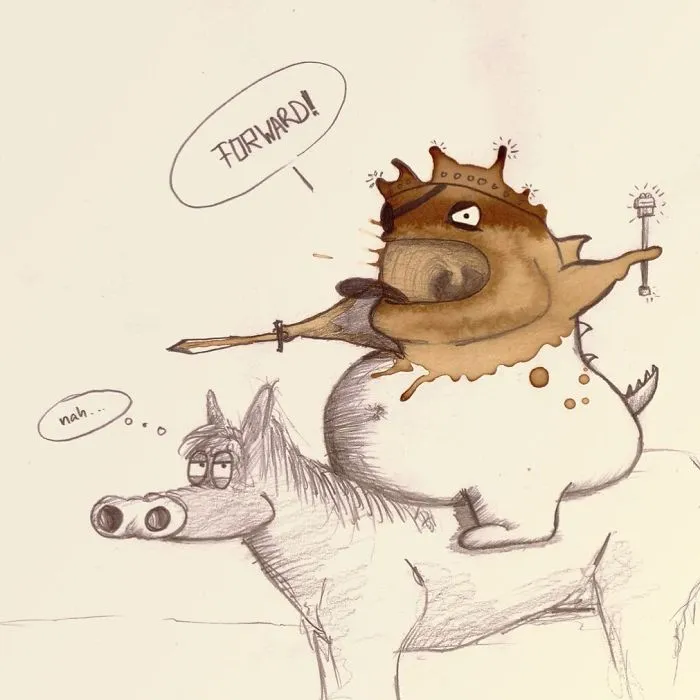 Artist Imagines Spilled Coffee As Monsters (New Pics)