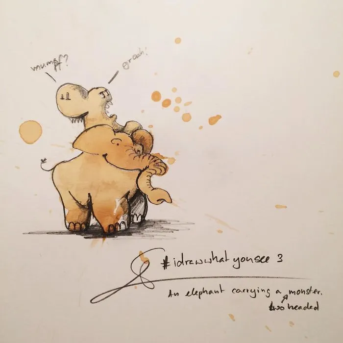 Artist Imagines Spilled Coffee As Monsters (New Pics)