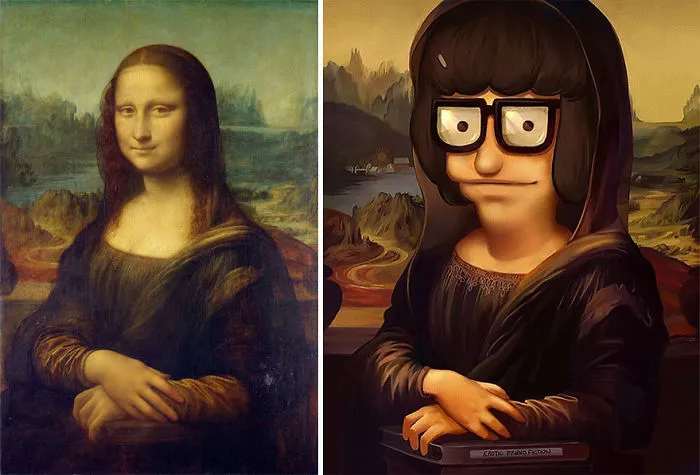 Mona Lisa (Leonardo Da Vinci) As Tina Belcher