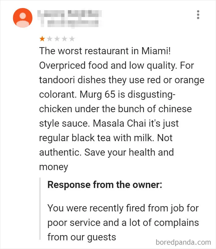 30 Of The Funniest Restaurant Comebacks To Bad Reviews