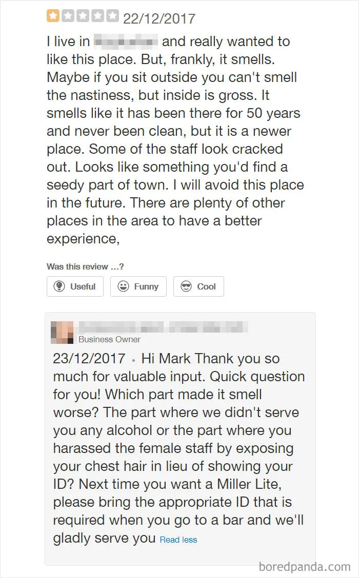 30 Of The Funniest Restaurant Comebacks To Bad Reviews
