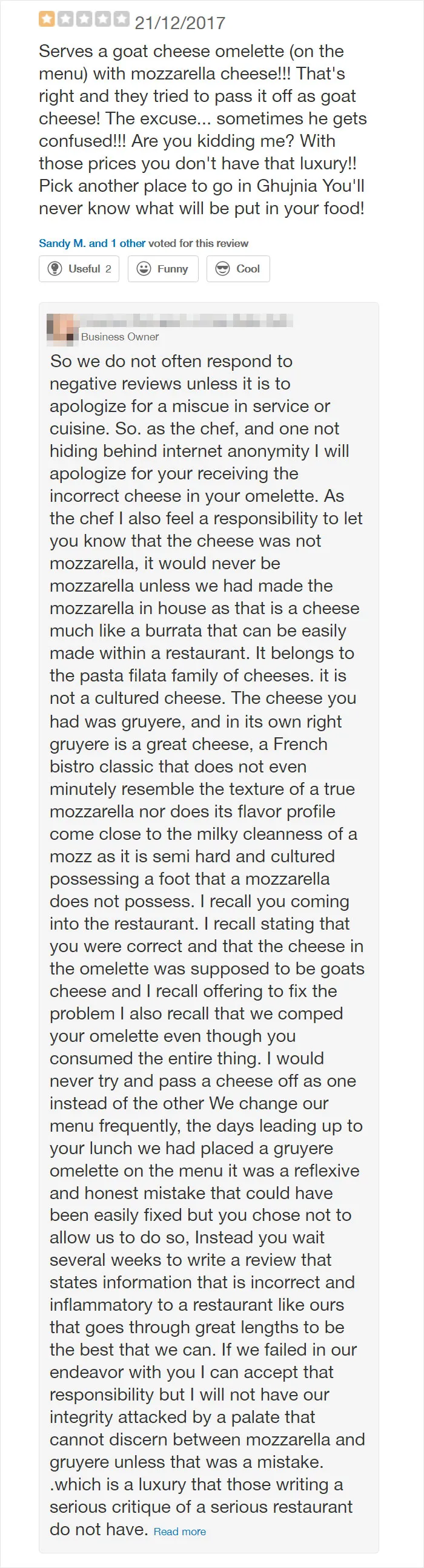 30 Of The Funniest Restaurant Comebacks To Bad Reviews