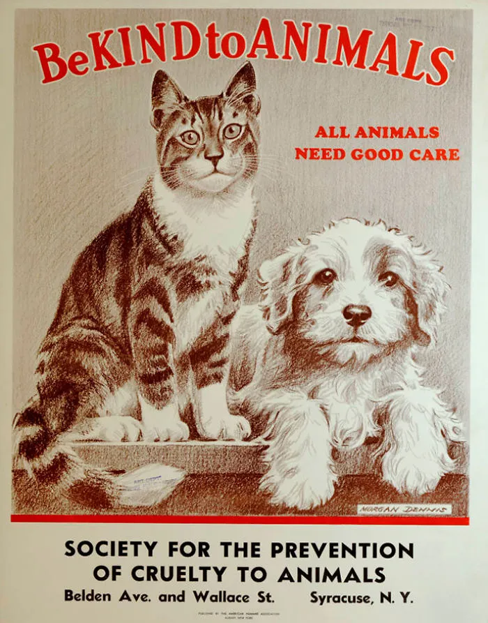 17 Posters From The 1930s, The Age Of Great Depression, That Promote Kindness To Animals