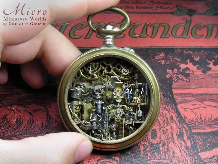 This Artist Turns Old Pocket Watches Into Miniature Worlds, And The Result Is Fascinating (28 Pics)