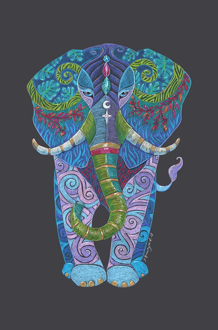 I Draw Beautiful And Colourful Animals Inspired By Spirit Guides And Animal Totems - I Just Finished My 39th!