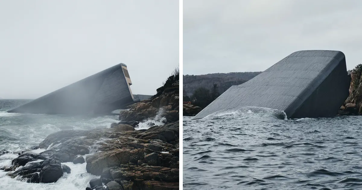 Se ha completado en Noruega este restaurante bajo el agua, y parece de otro mundo
