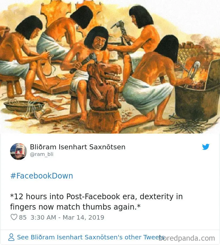 Facebook And Instagram Go Down For Hours, People Use Their Free Time To Post Hilarious Reactions (30 Pics)