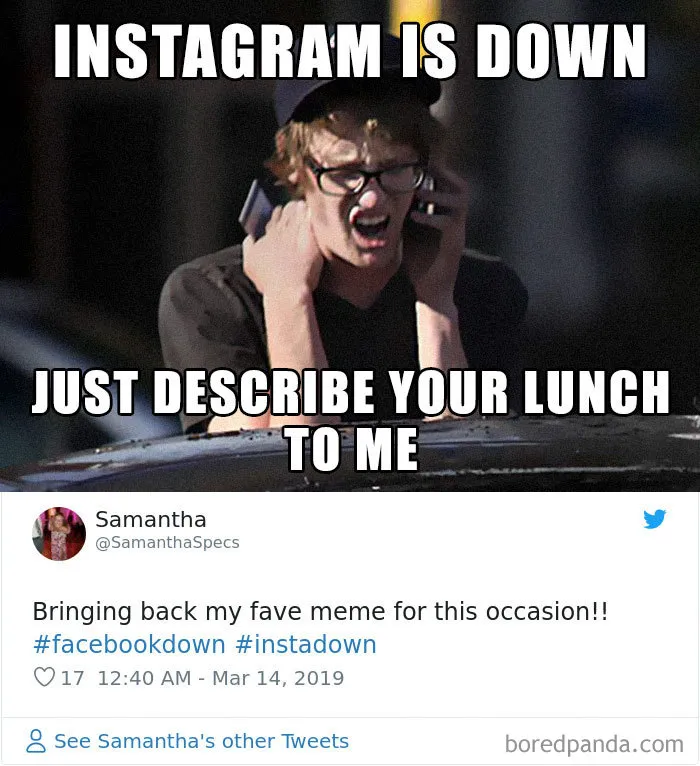 Facebook And Instagram Go Down For Hours, People Use Their Free Time To Post Hilarious Reactions (30 Pics)