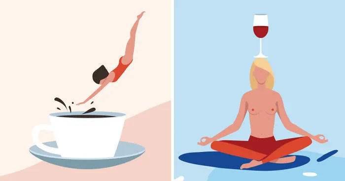 Colorful Illustrations About Significance Of Women And Feminity