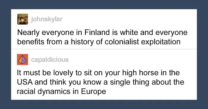 Someone Blames Finland's Success On Being 'All White' And Colonialist, Gets Shut Down With A History Lesson