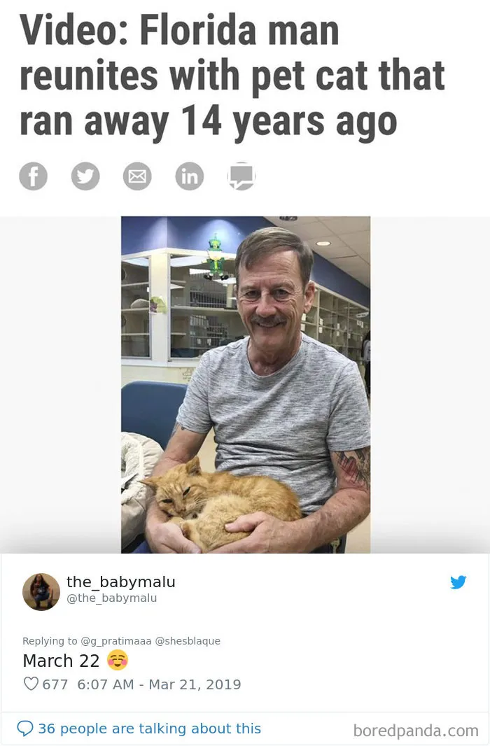 Someone Challenges People To Google 'Florida Man' Plus Their Birthday, Here Are 30 Hilarious Responses