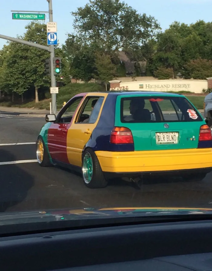Hey Officer, I Want To Report A Hit'n Run. Ok, What Color Was The Car? Uhm, Red, Green Blue. Ok.. Did You Get The License Plate? Yeah, It Was Color Blind!