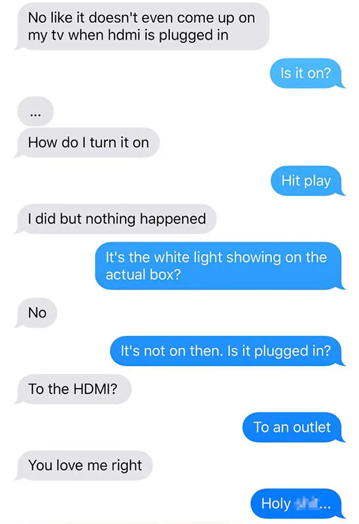 My Girlfriend Moved Into Her Dorm Yesterday And Was Having Trouble Setting Up The Apple TV I Bought Her...