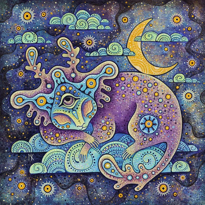 I Paint A Strange World Of Fantastic Alien Creatures With Big Kind Eyes