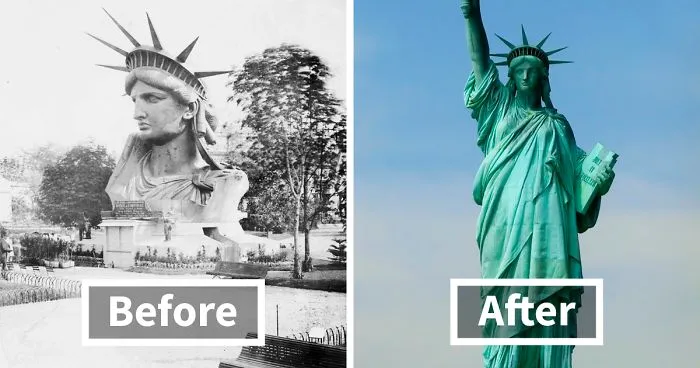 Here's How 20 World Famous Buildings And Statues Looked During Their Construction