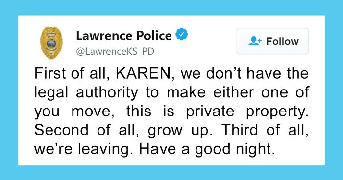 Police Department Shares The Most Ridiculous Call Of 2019 Where Two People Refused To Move Out Of Each Other's Way