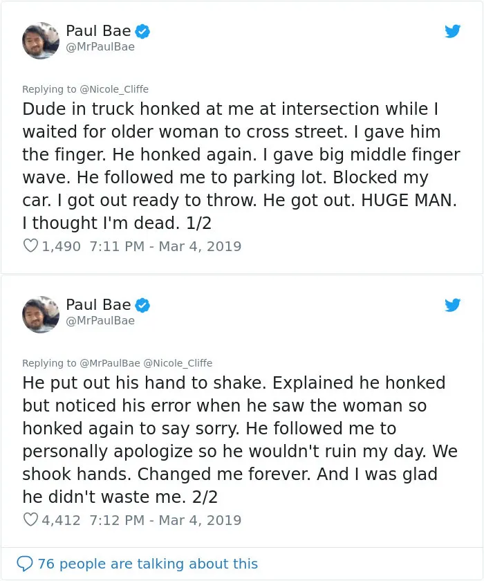 Someone Asks People To Share Random Acts Of Kindness They've Received From Strangers, They Deliver (30 Tweets)