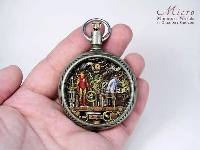 This Artist Turns Old Pocket Watches Into Miniature Worlds, And The Result Is Fascinating (28 Pics)